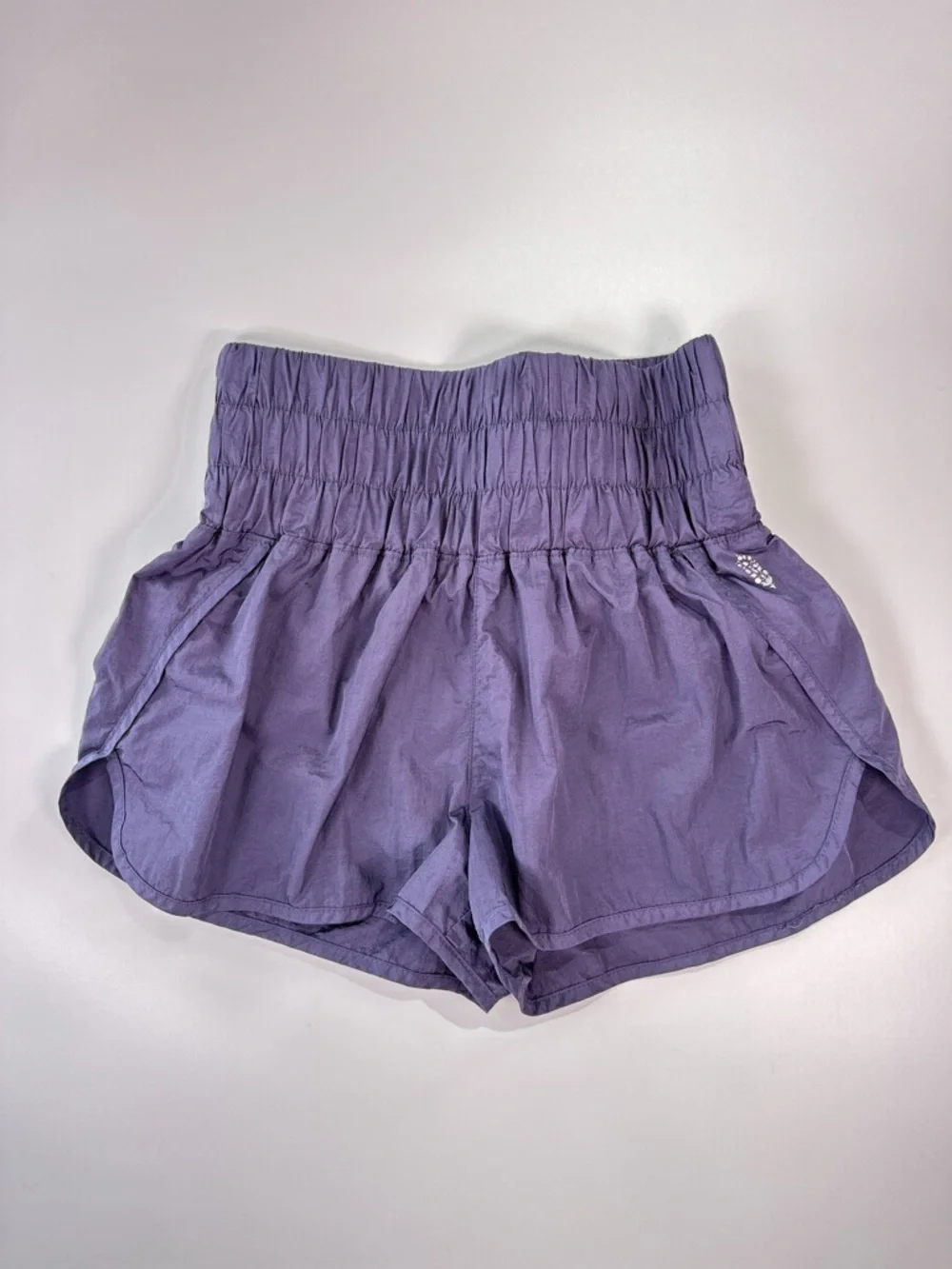 FP Movement by Free People Lavender High-Waist Ruched Athletic Shorts - Picture 2 of 10